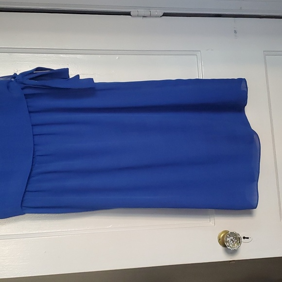 Vintage blue 80's dress - Picture 3 of 13